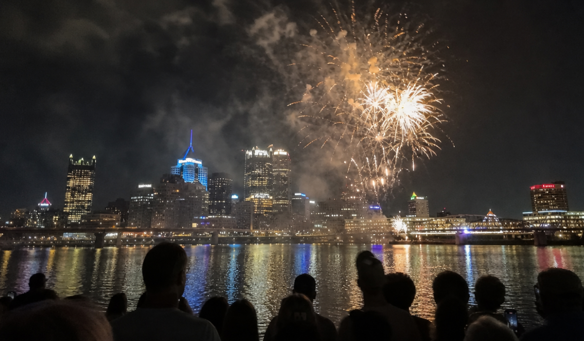 I watched the Fourth of July fireworks at the Point